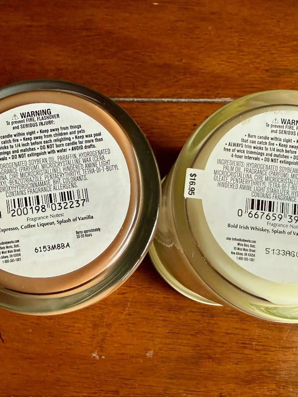 NEW 2-Pc ESPRESSO MARTINI & COFFEE WHISKEY Single Wick Candles BBW